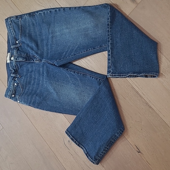 EUC Madewell Mid Rise Kick Out Jeans Women's sz 32 Denim Crop/Ankle Jeans - Picture 1 of 13